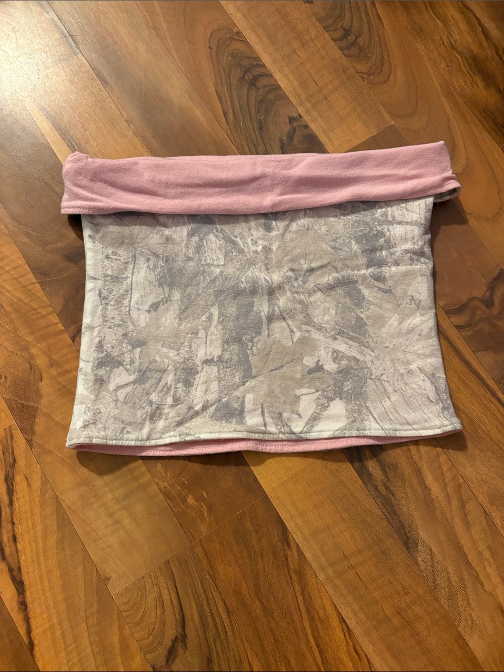 Pink and camo Hollister tube top
